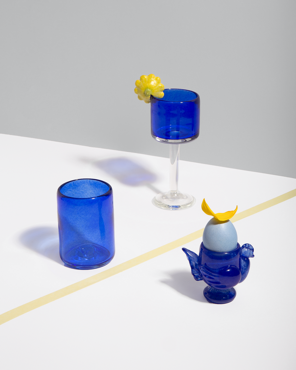 Indigo Tall Glass