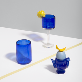 Indigo Tall Glass